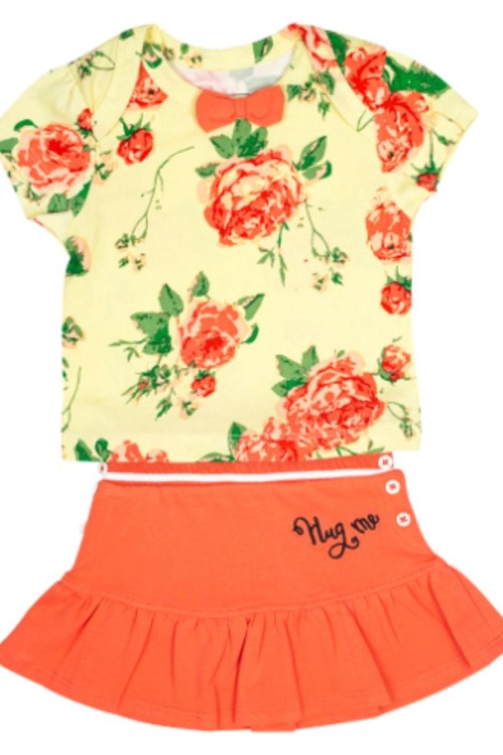 Mee Mee Girls Skirt set -Yellow Printed